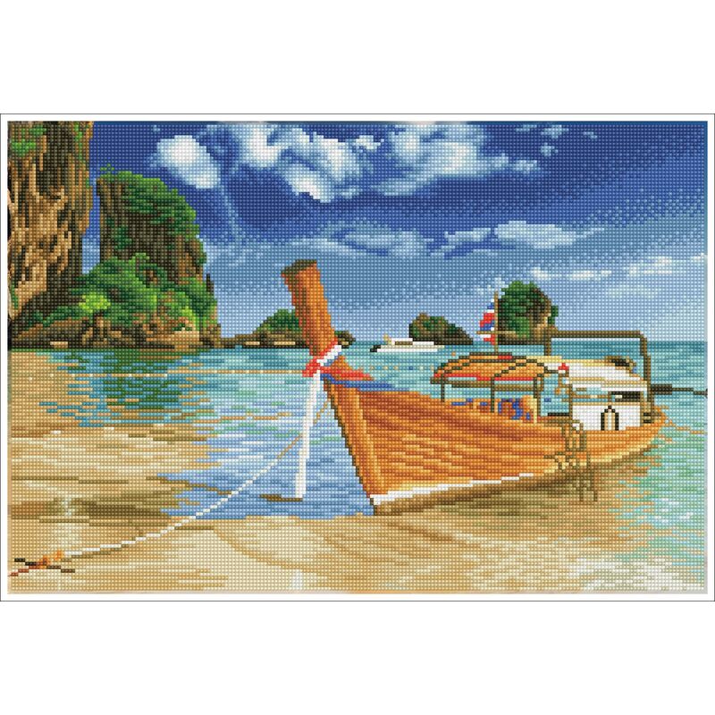Diamond Dotz Squares THAI ESCAPE DQK10.006 5D Diamond Painting Kit, Pre-Framed