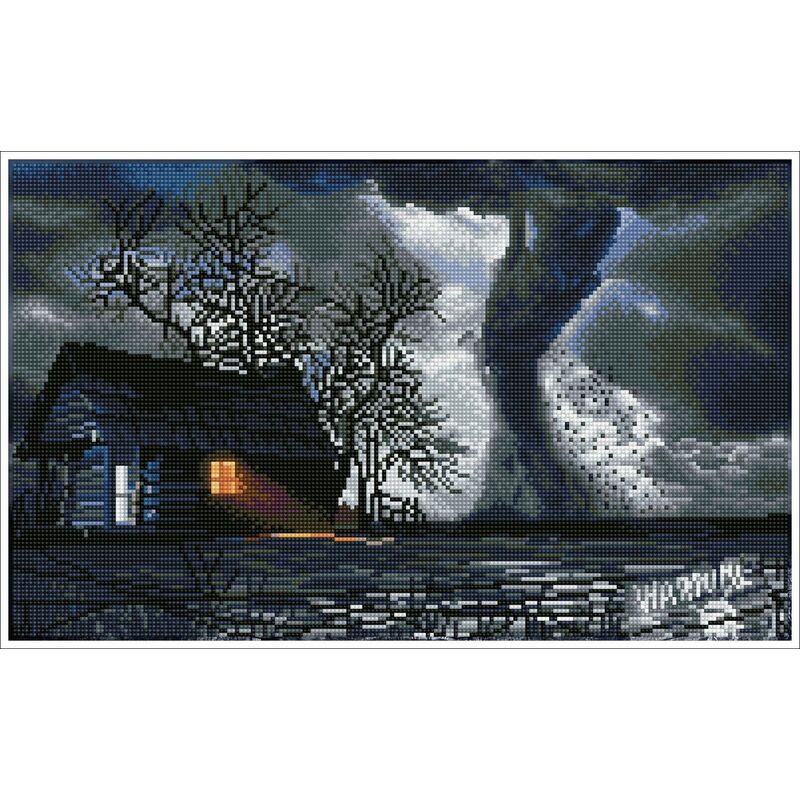 Diamond Dotz Squares TWISTER DQK10.008 5D Diamond Painting Kit, Pre-Framed