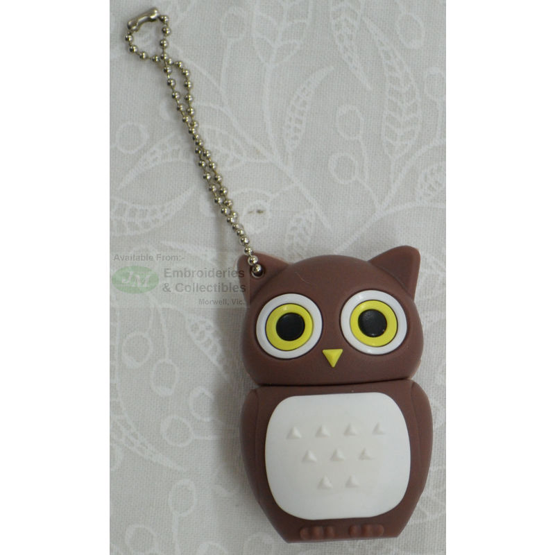 OWL Shaped 2GB USB Flash Drive, For Sewing Machines, Computers etc.