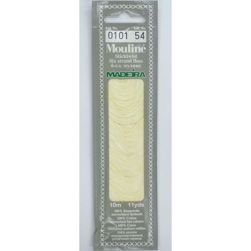 MADEIRA Mouline Colour 0101 Stranded Cotton Embroidery Floss 10m