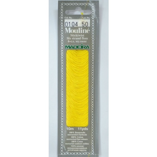 MADEIRA Mouline Colour 0104 Stranded Cotton Embroidery Floss 10m