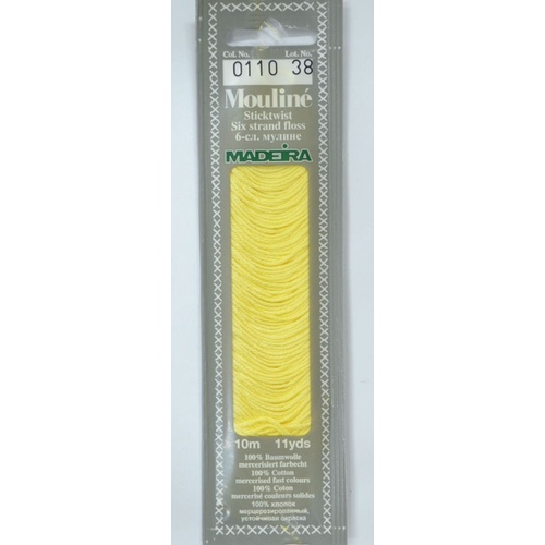 MADEIRA Mouline Colour 0110 Stranded Cotton Embroidery Floss 10m