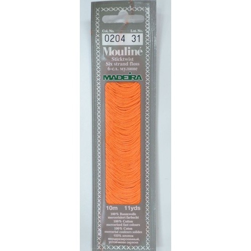 MADEIRA Mouline Colour 0204 Stranded Cotton Embroidery Floss 10m