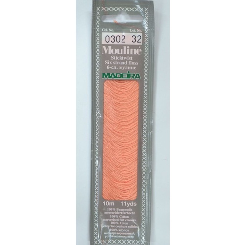 MADEIRA Mouline Colour 0302 Stranded Cotton Embroidery Floss 10m