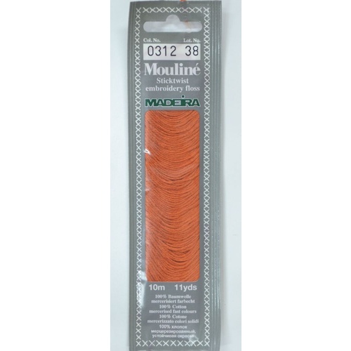 MADEIRA Mouline Colour 0312 Stranded Cotton Embroidery Floss 10m