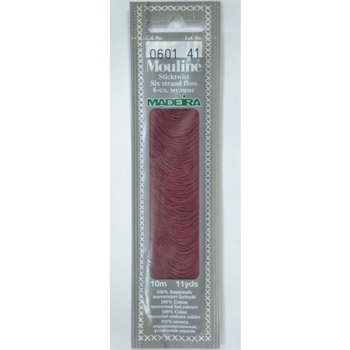 MADEIRA Mouline Colour 0601 Stranded Cotton Embroidery Floss 10m