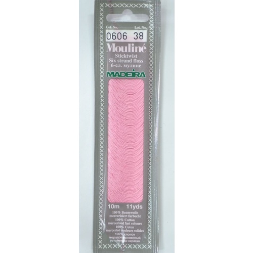 MADEIRA Mouline Colour 0606 Stranded Cotton Embroidery Floss 10m