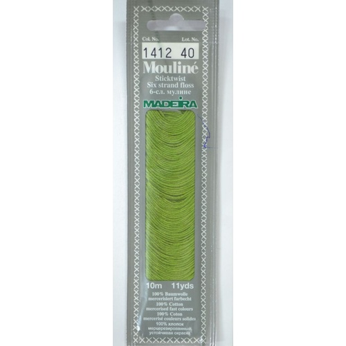 MADEIRA Mouline Colour 1412 Stranded Cotton Embroidery Floss 10m