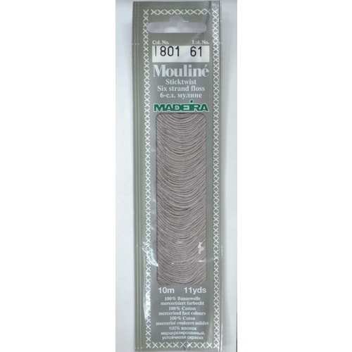 MADEIRA Mouline Colour 1801 Stranded Cotton Embroidery Floss 10m