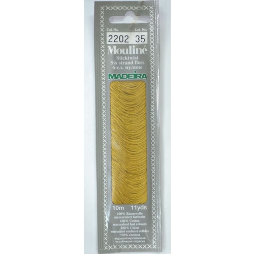 MADEIRA Mouline Colour 2202 Stranded Cotton Embroidery Floss 10m
