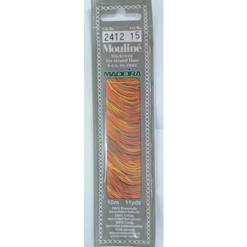 MADEIRA Mouline Colour 2412 Stranded Cotton Embroidery Floss 10m