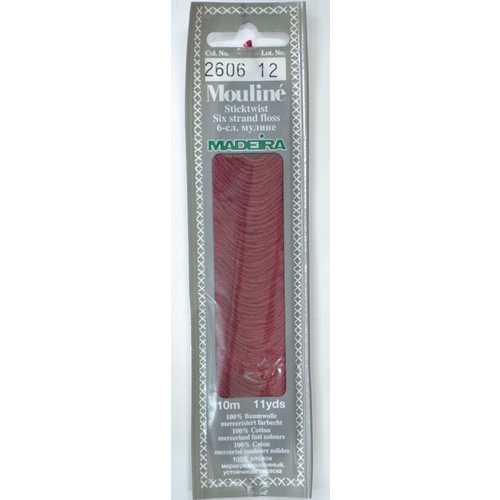 MADEIRA Mouline Colour 2606 Stranded Cotton Embroidery Floss 10m