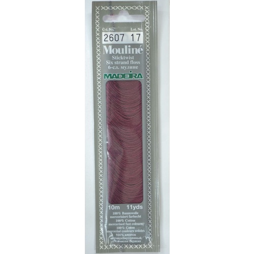 MADEIRA Mouline Colour 2607 Stranded Cotton Embroidery Floss 10m