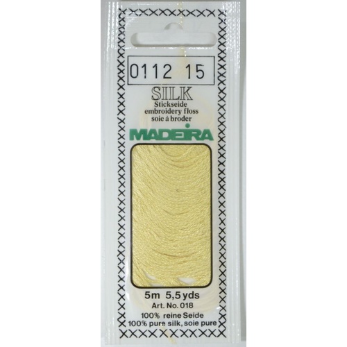 Madeira PURE SILK #0112 SAND, 4-Strand Hand Embroidery Thread