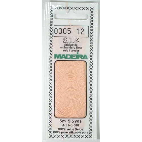 Madeira PURE SILK #0305 NUDE, 4-Strand Hand Embroidery Thread