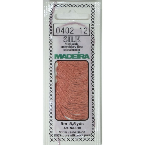 Madeira PURE SILK #0402 RUST, 4-Strand Hand Embroidery Thread