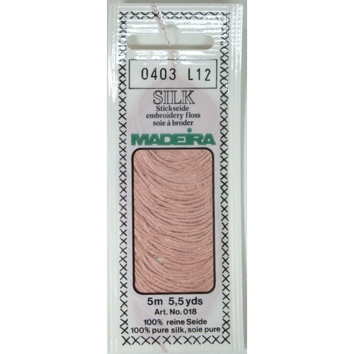Madeira PURE SILK #0403 BRICK, 4-Strand Hand Embroidery Thread