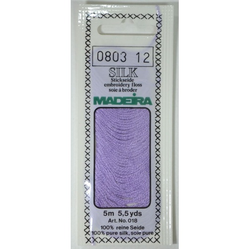 Madeira PURE SILK #0803 PURPLE, 4-Strand Hand Embroidery Thread