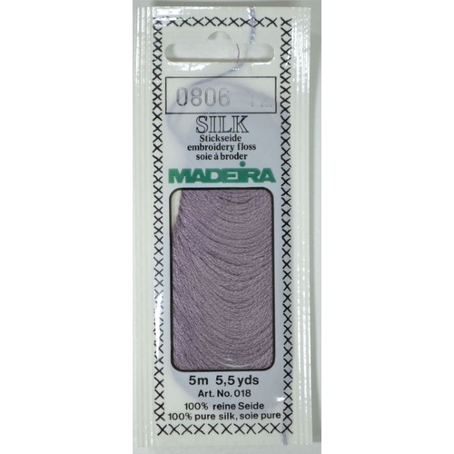 Madeira PURE SILK #0806 AMETHYST, 4-Strand Hand Embroidery Thread