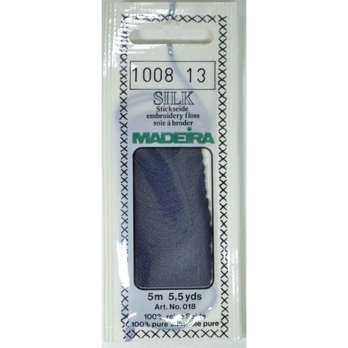 Madeira PURE SILK #1008 DARK TEAL, 4-Strand Hand Embroidery Thread