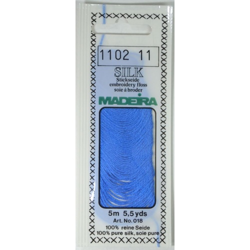 Madeira PURE SILK #1102 SKY BLUE, 4-Strand Hand Embroidery Thread