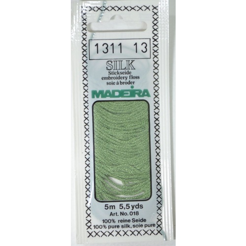 Madeira PURE SILK #1311 OCEAN GREEN, 4-Strand Hand Embroidery Thread