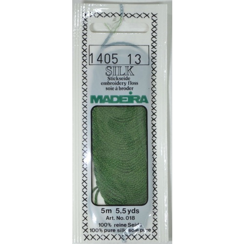 Madeira PURE SILK #1405 DARK OCEAN GREEN, 4-Strand Hand Embroidery Thread