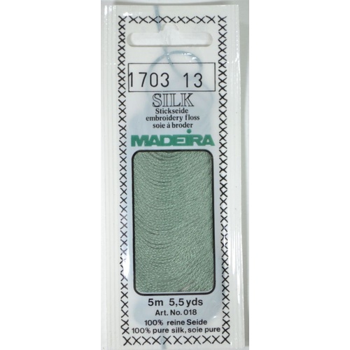 Madeira PURE SILK #1703 APPLE GREEN, 4-Strand Hand Embroidery Thread
