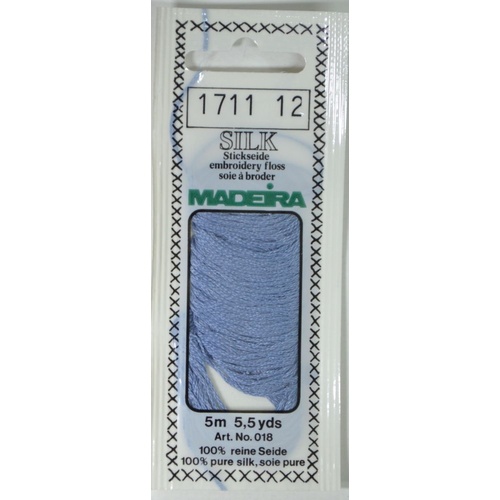 Madeira PURE SILK #1711 POWDER BLUE, 4-Strand Hand Embroidery Thread