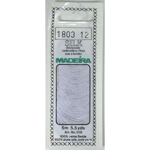 Madeira PURE SILK #1803 STONE GREY, 4-Strand Hand Embroidery Thread