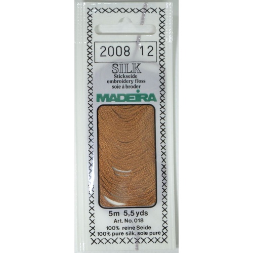 Madeira PURE SILK #2008 BURNT GINGER, 4-Strand Hand Embroidery Thread