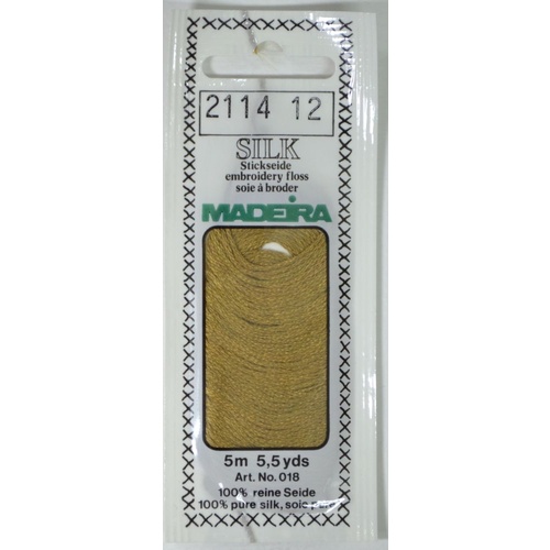 Madeira PURE SILK #2114 DUSKY BROWN, 4-Strand Hand Embroidery Thread