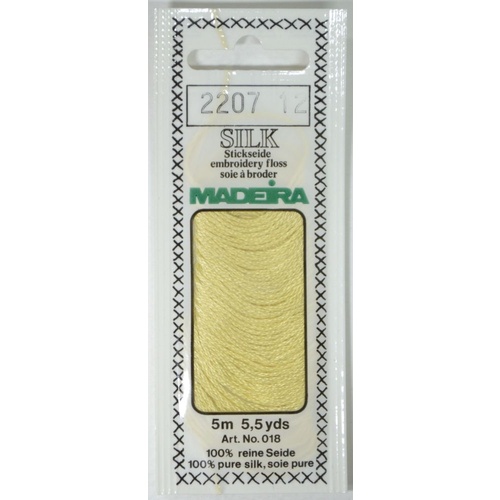 Madeira PURE SILK #2207 GOLDEN SAND, 4-Strand Hand Embroidery Thread