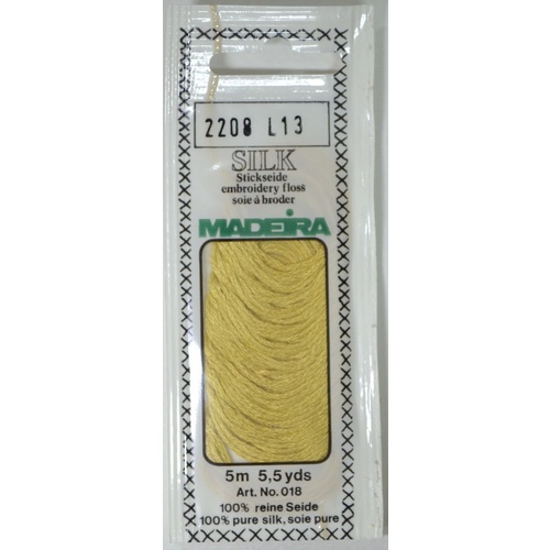 Madeira PURE SILK #2208 SANDSTORM, 4-Strand Hand Embroidery Thread