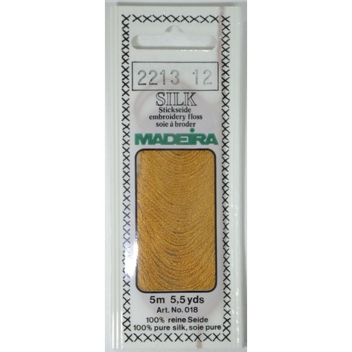Madeira PURE SILK #2213 WOOD BROWN, 4-Strand Hand Embroidery Thread