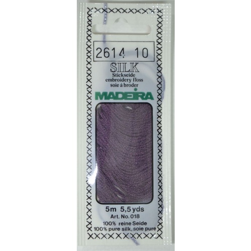 Madeira PURE SILK #2614 DEEP PURPLE, 4-Strand Hand Embroidery Thread