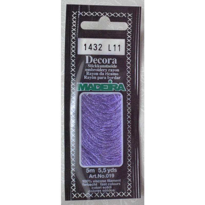 Madeira Decora Brilliant 4 Strand Rayon Hand Embroidery Floss, 5m Col 1432