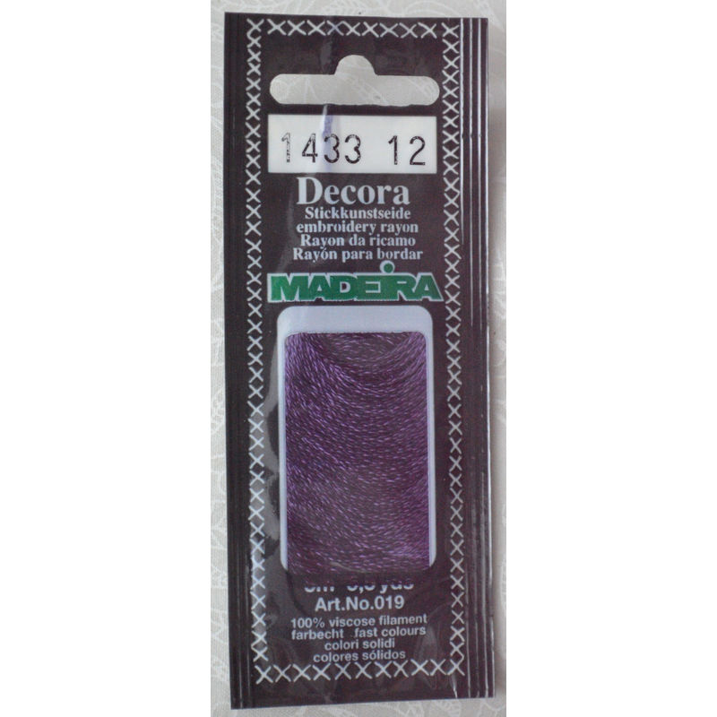 Madeira Decora Brilliant 4 Strand Rayon Hand Embroidery Floss, 5m Col 1433