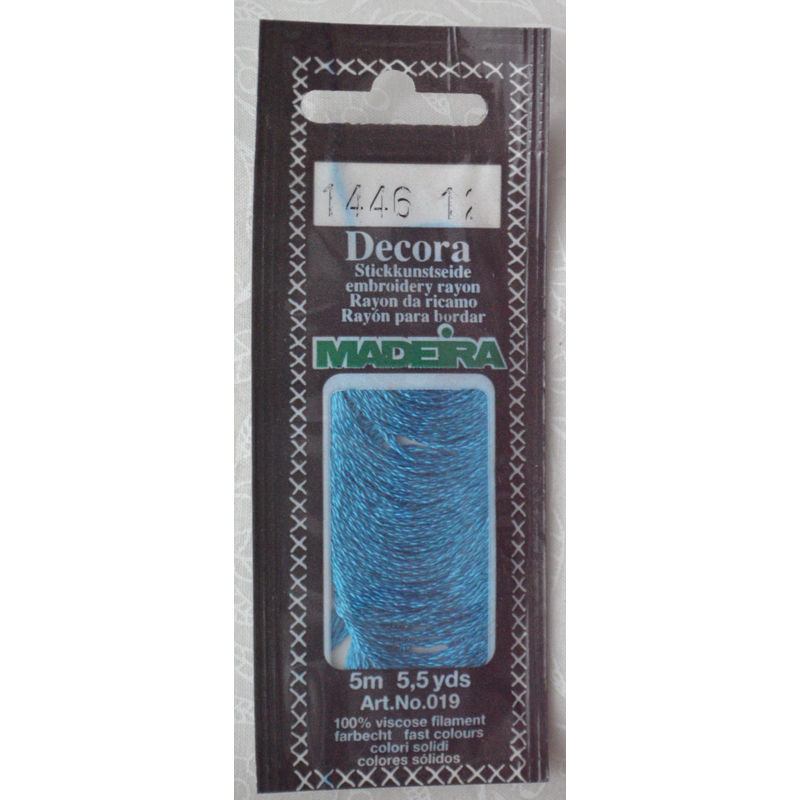 Madeira Decora Brilliant 4 Strand Rayon Hand Embroidery Floss, 5m Col 1446