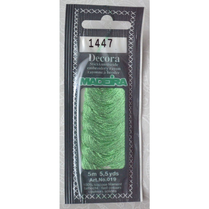 Madeira Decora Brilliant 4 Strand Rayon Hand Embroidery Floss, 5m Col 1447