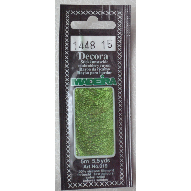 Madeira Decora Brilliant 4 Strand Rayon Hand Embroidery Floss, 5m Col 1448
