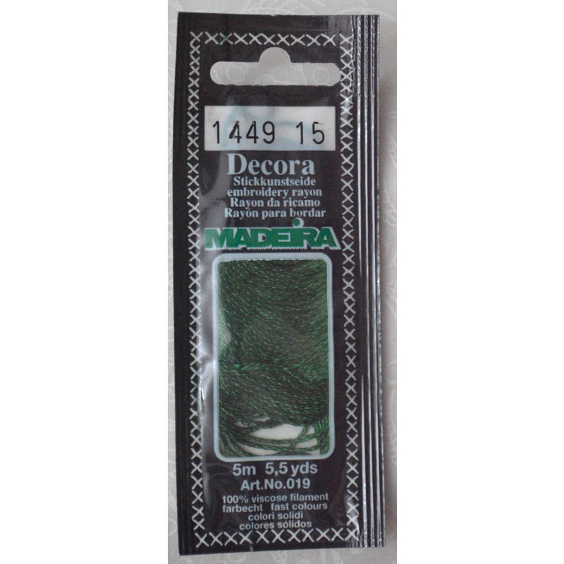 Madeira Decora Brilliant 4 Strand Rayon Hand Embroidery Floss, 5m Col 1449