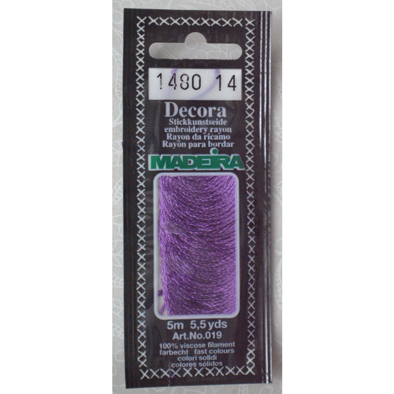 Madeira Decora Brilliant 4 Strand Rayon Hand Embroidery Floss, 5m Col 1480
