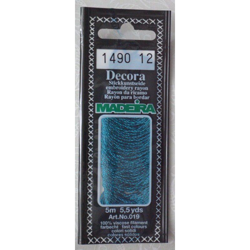 Madeira Decora Brilliant 4 Strand Rayon Hand Embroidery Floss, 5m Col 1490