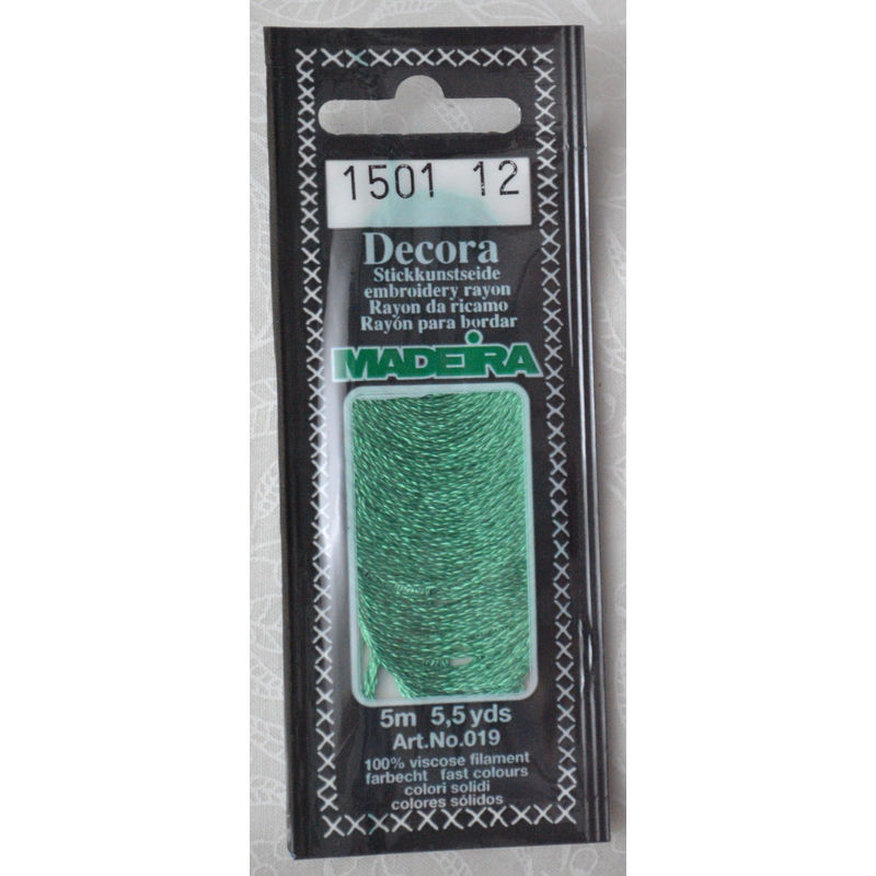 Madeira Decora Brilliant 4 Strand Rayon Hand Embroidery Floss, 5m Col 1501