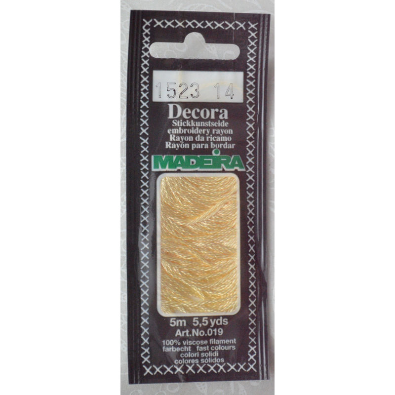 Madeira Decora Brilliant 4 Strand Rayon Hand Embroidery Floss, 5m Col 1523