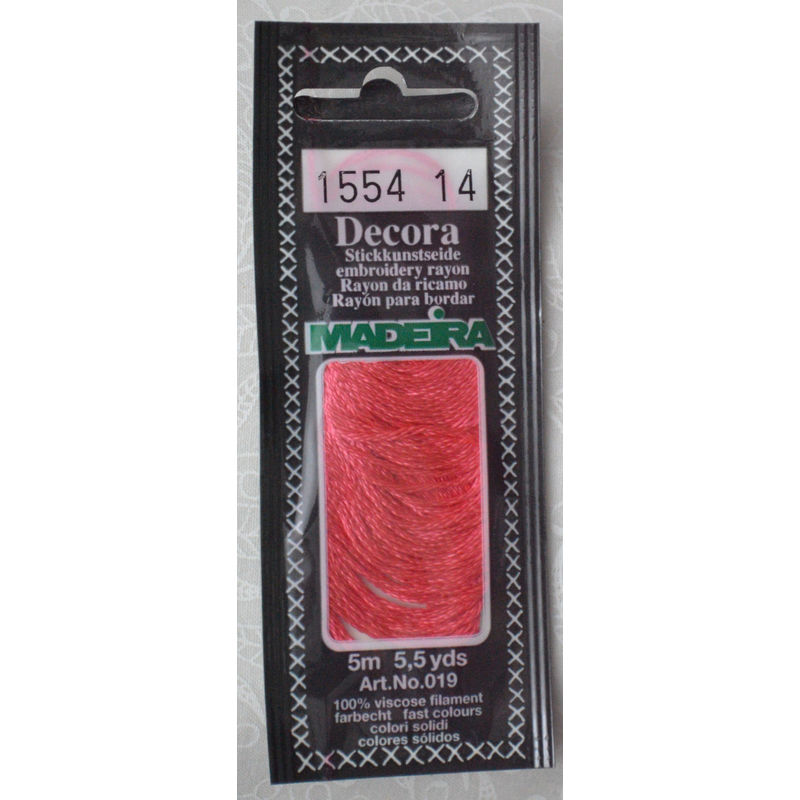 Madeira Decora Brilliant 4 Strand Rayon Hand Embroidery Floss, 5m Col 1554