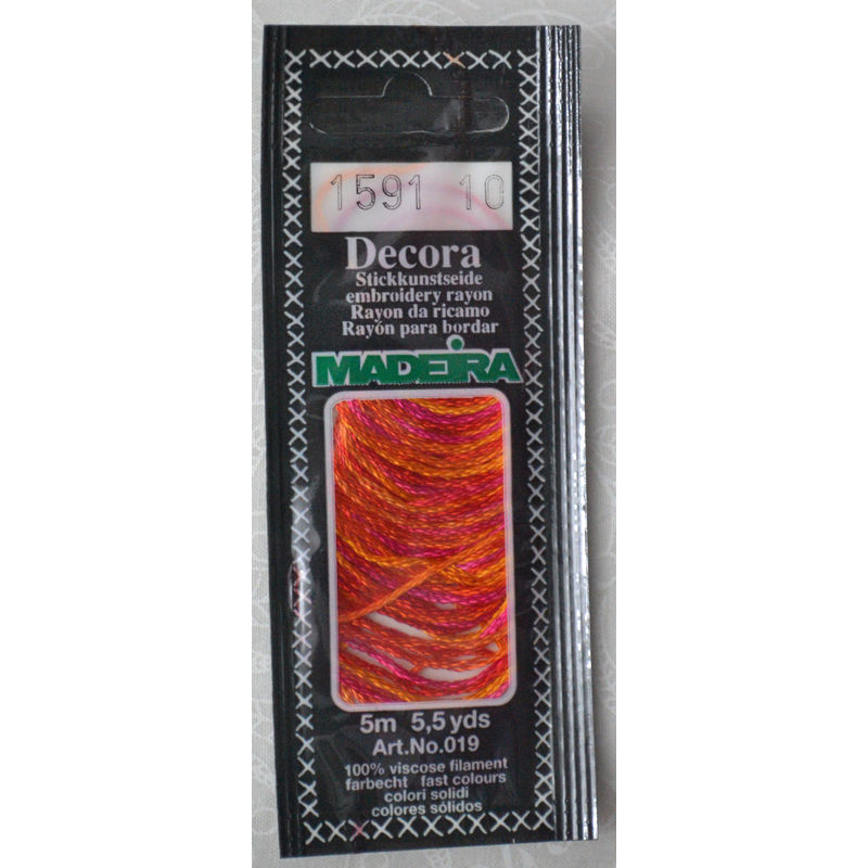Madeira Decora Brilliant 4 Strand Rayon Hand Embroidery Floss, 5m Col 1591