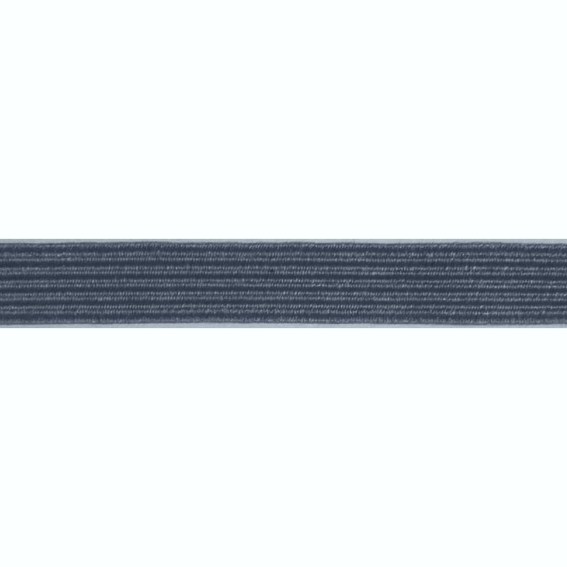 GREY 12mm Premium Braided Elastic, By the Metre
