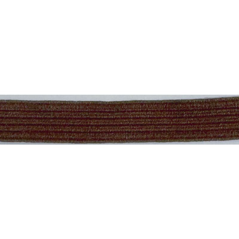 BROWN 20mm Premium Braided Elastic, By the Metre